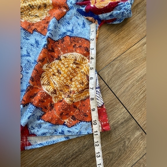 INC International Concepts Floral Print Button Down Puff Sleeve Shirt Women’s XL - Picture 6 of 10